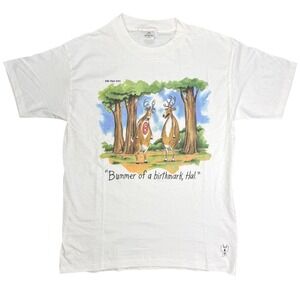 Vintage The Far Side 1986 Bummer of a Birthmark Hal Single Stitch T Shirt USA